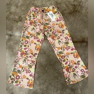 NWT Girl’s GIMOS 100% Cotton Floral Pants Size 8